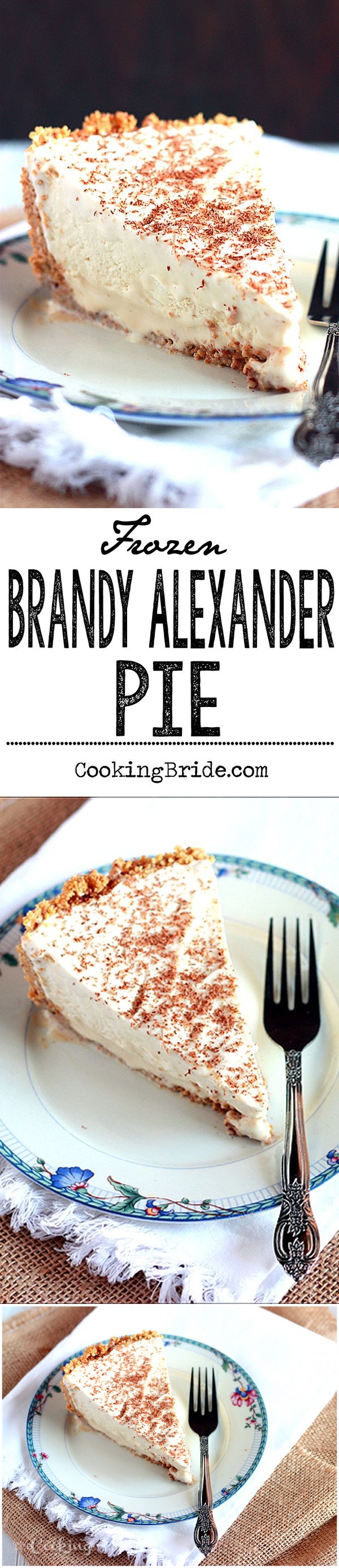 Frozen Brandy Alexander Pie