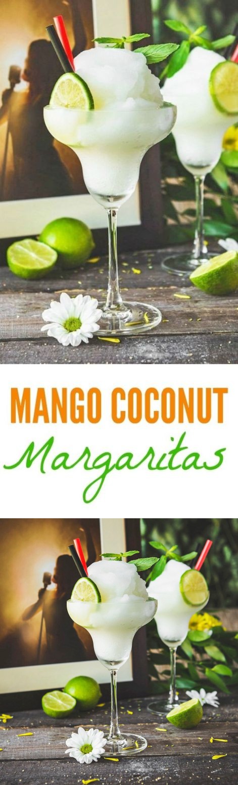 Frozen Mango Coconut Margarita