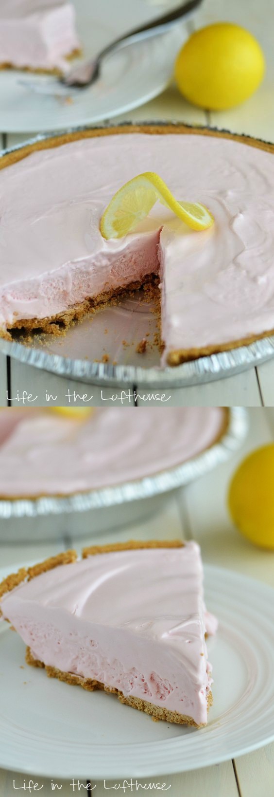 Frozen Pink Lemonade Pie