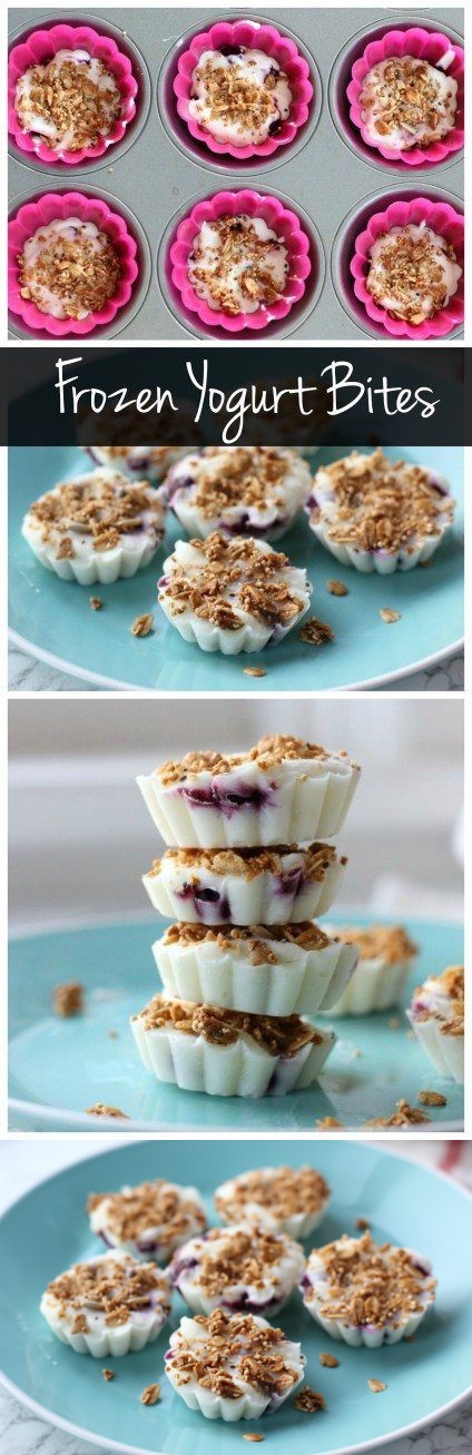 Frozen Yogurt Granola Bites