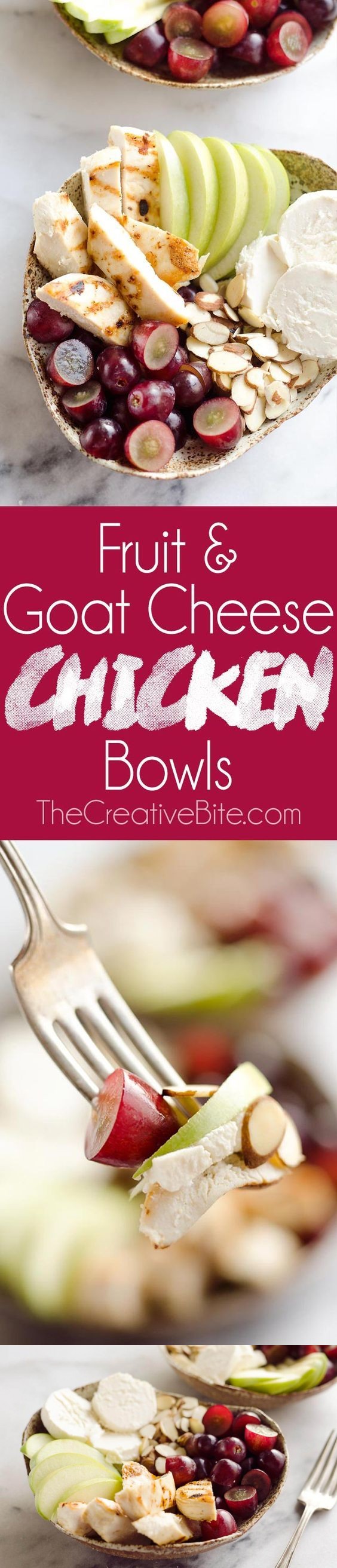 Fruit & Goat Cheese Chicken Bowls