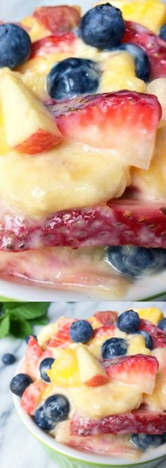 Fruit Salad with Honey Yogurt Dressing