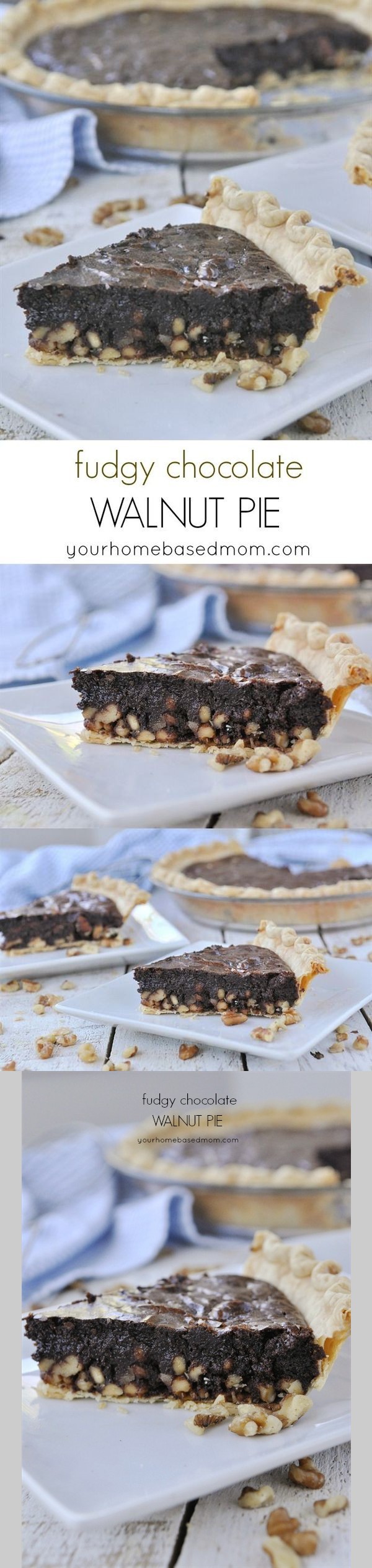 Fudgy Chocolate Walnut Pie