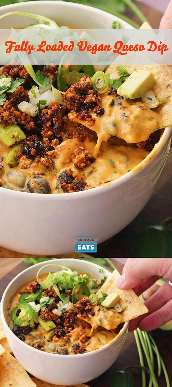 Fully Loaded Vegan Queso Dip