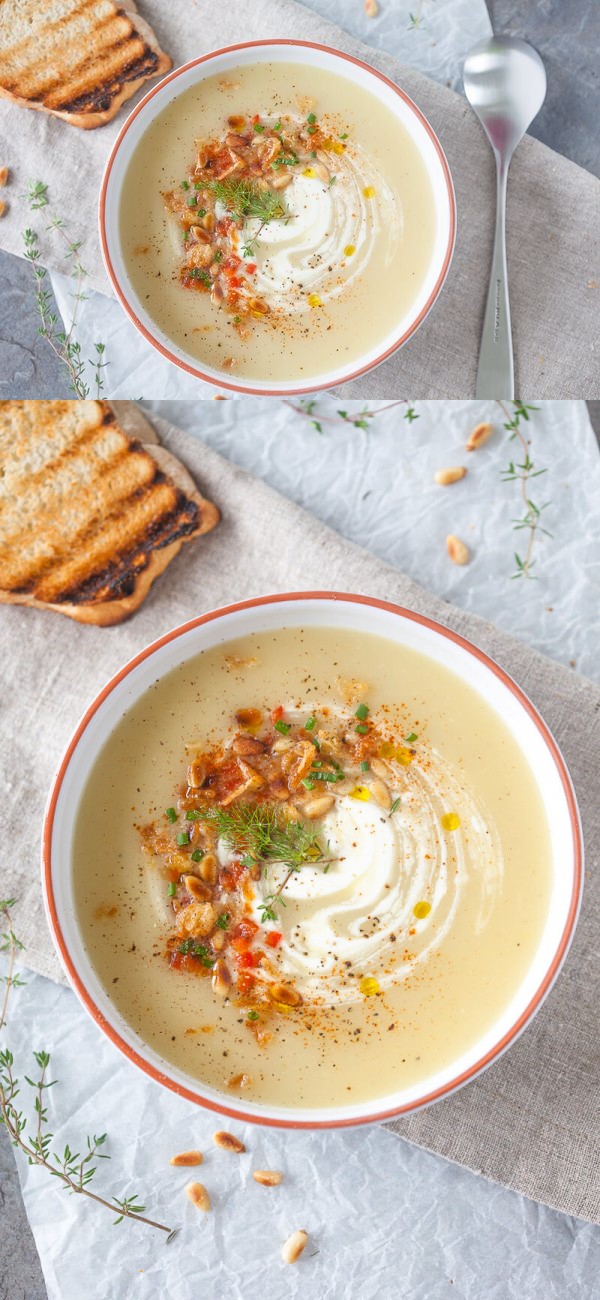 Garlic and Potato Cream Soup