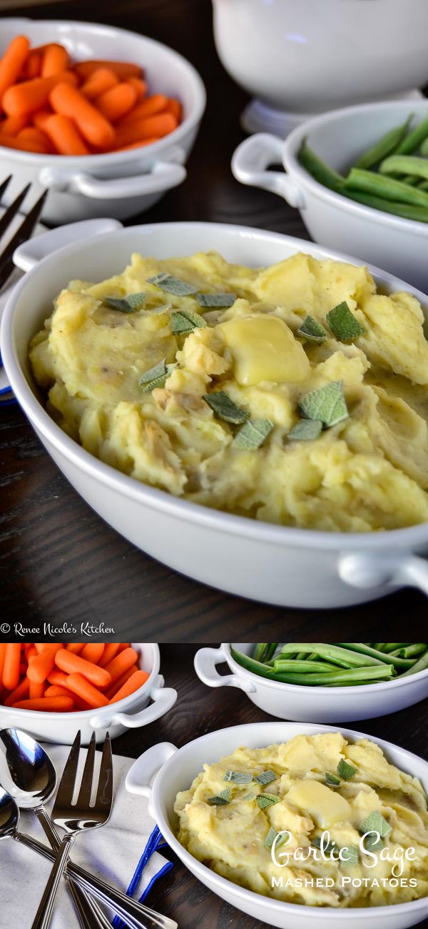 Garlic Sage Mashed Potatoes