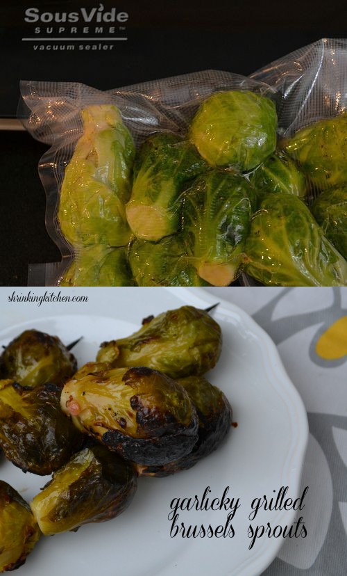 Garlicky Grilled Brussels Sprouts (Sous Vide