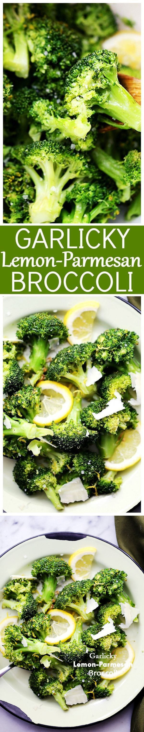 Garlicky Lemon Parmesan Broccoli