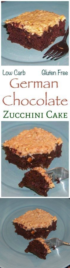 German Chocolate Zucchini Cake - Gluten Free