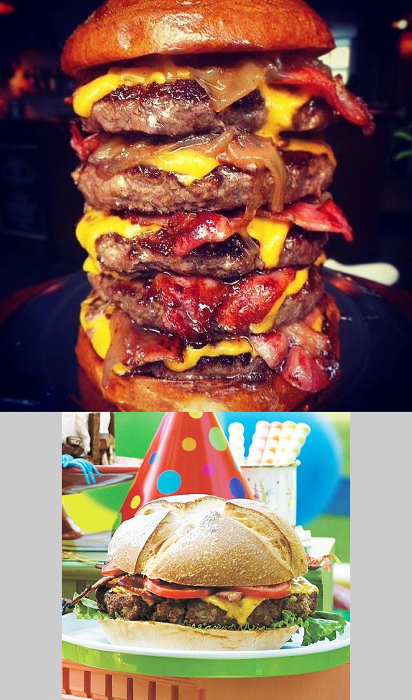 Giant Barbecue Bacon Burger