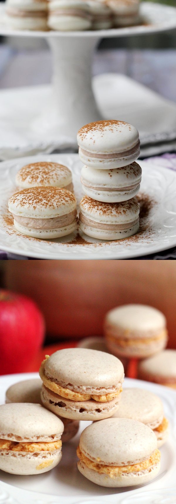 Ginger Macarons with Pumpkin Bourbon Buttercream