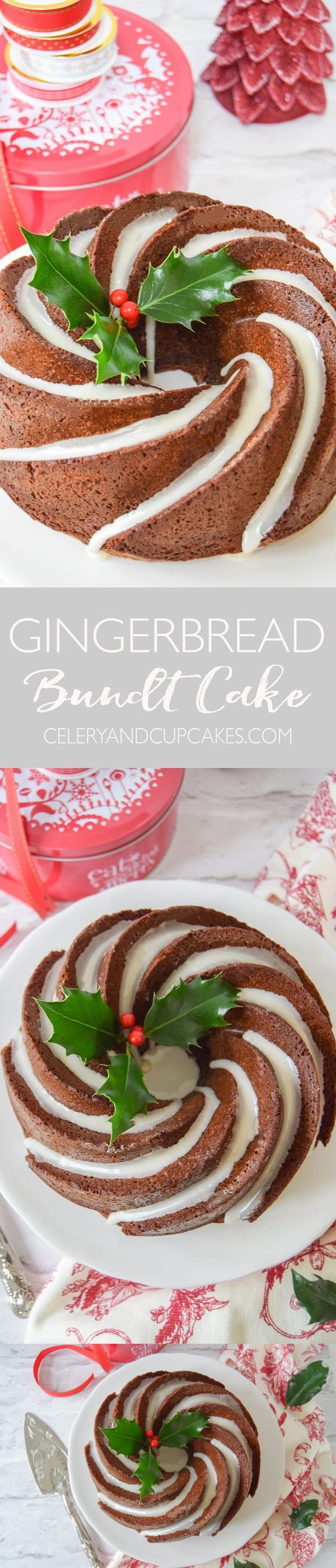 Gingerbread Bundt Cake With Maple Icing