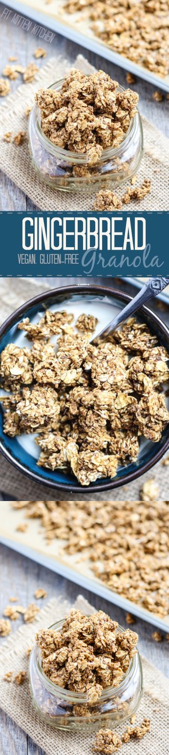 Gingerbread Granola [vegan, gluten-free]