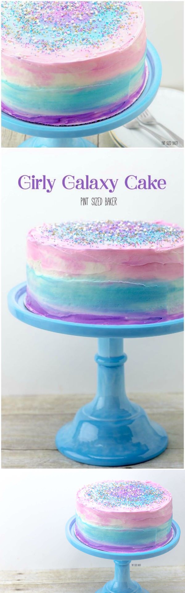 Girly Galaxy Cake Tuorial