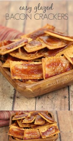 Glazed Bacon Crackers