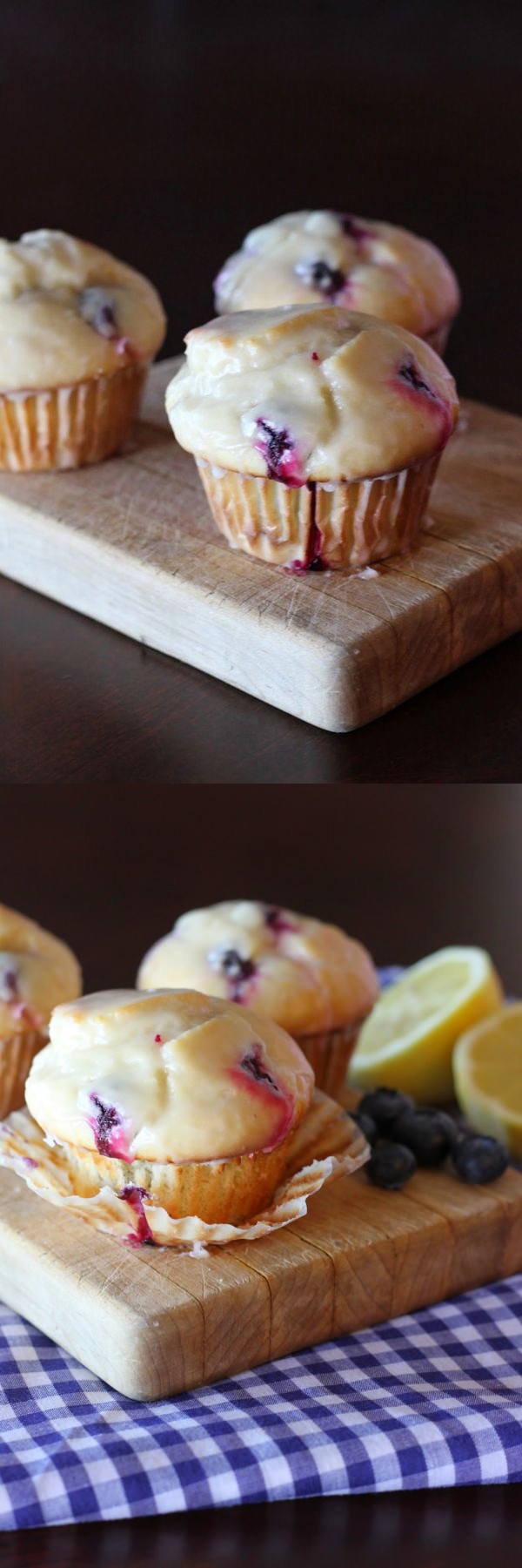 Glazed Blueberry Donut Muffins