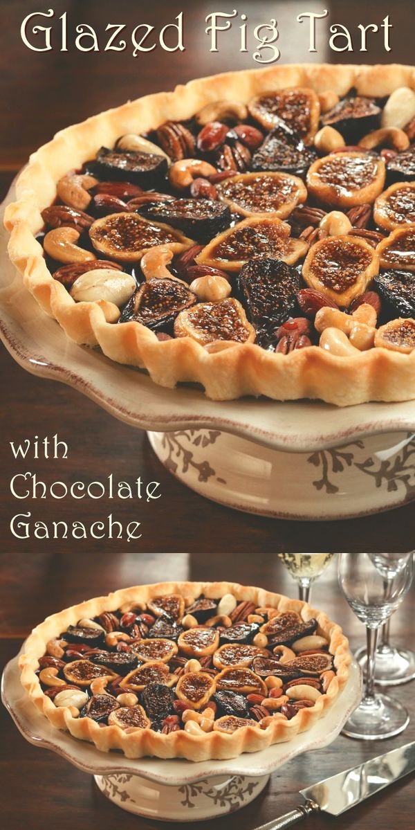 Glazed Fig Tart with Dairy-Free Chocolate Ganache