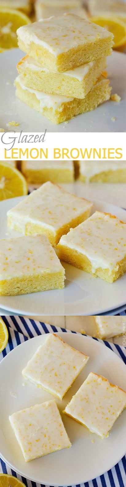 Glazed Lemon Brownies