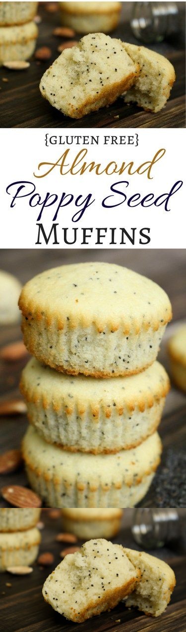 Gluten Free Almond Poppyseed Muffins