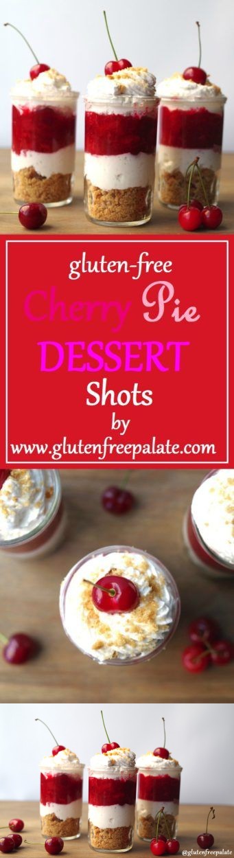 Gluten-Free Cherry Pie Dessert Shots (6 Ingredients