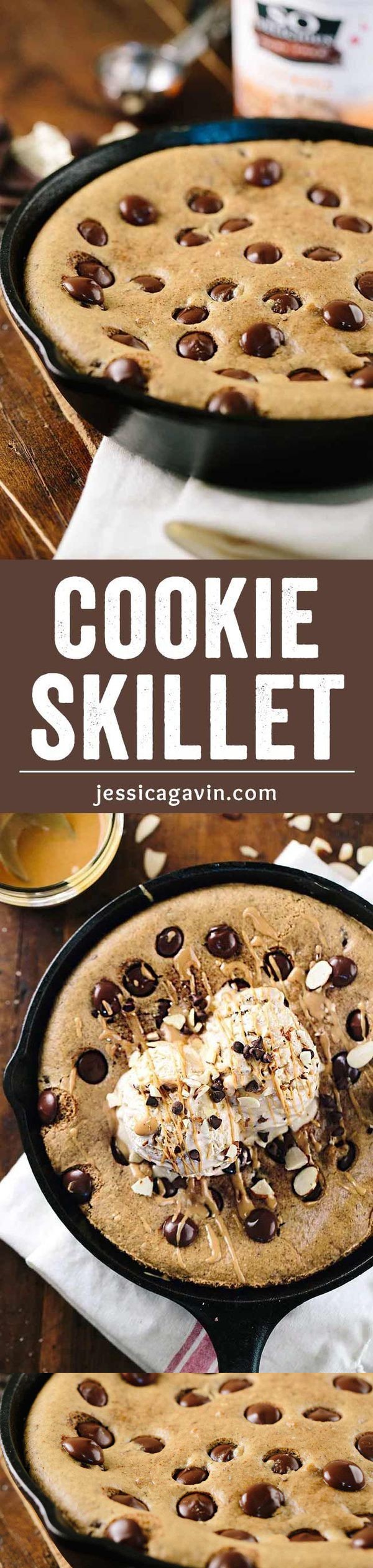 Gluten Free Chocolate Chip Cookie Skillet