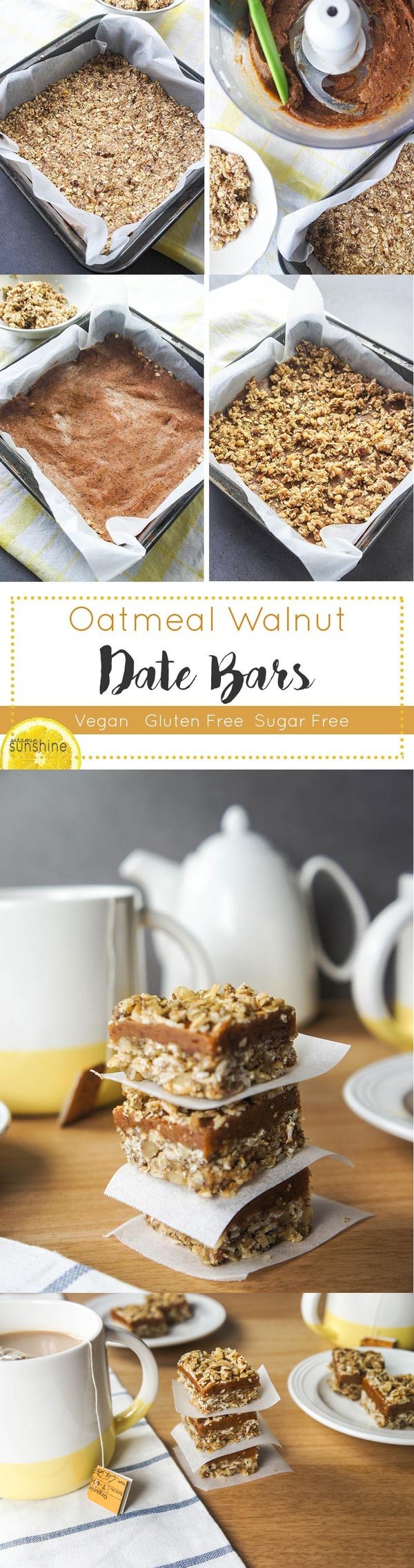 Gluten Free Date Bars (No Added Sugar