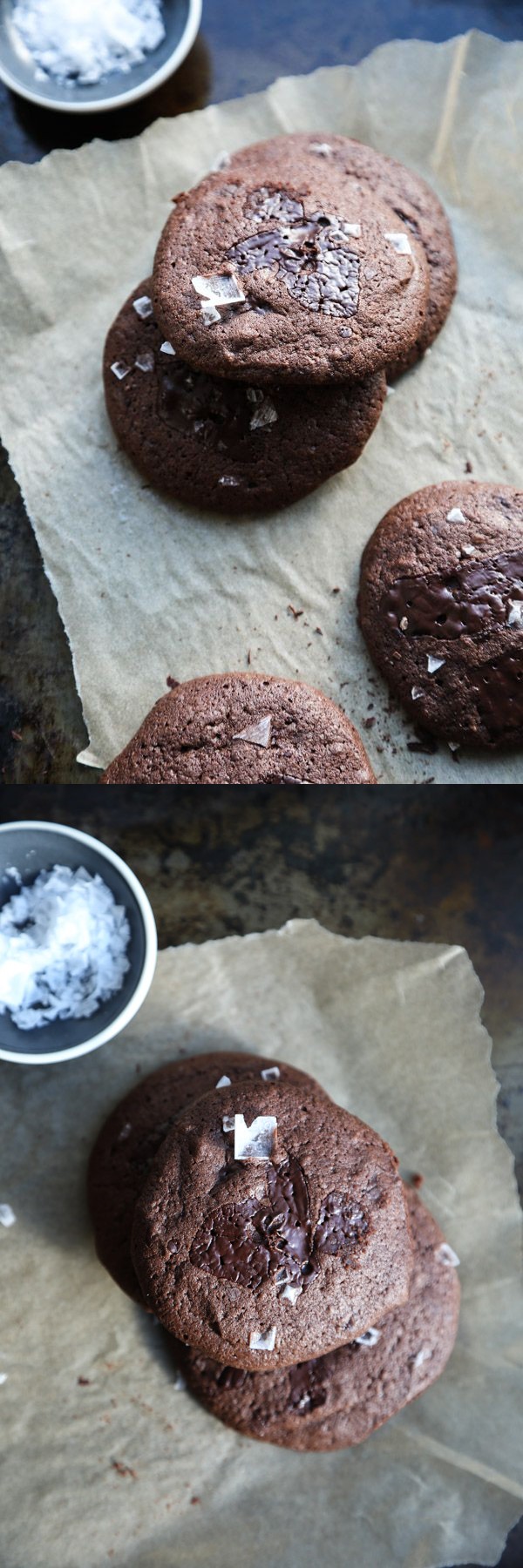 Gluten-Free Double Chocolate Cookies with Buckwheat and Sea Salt