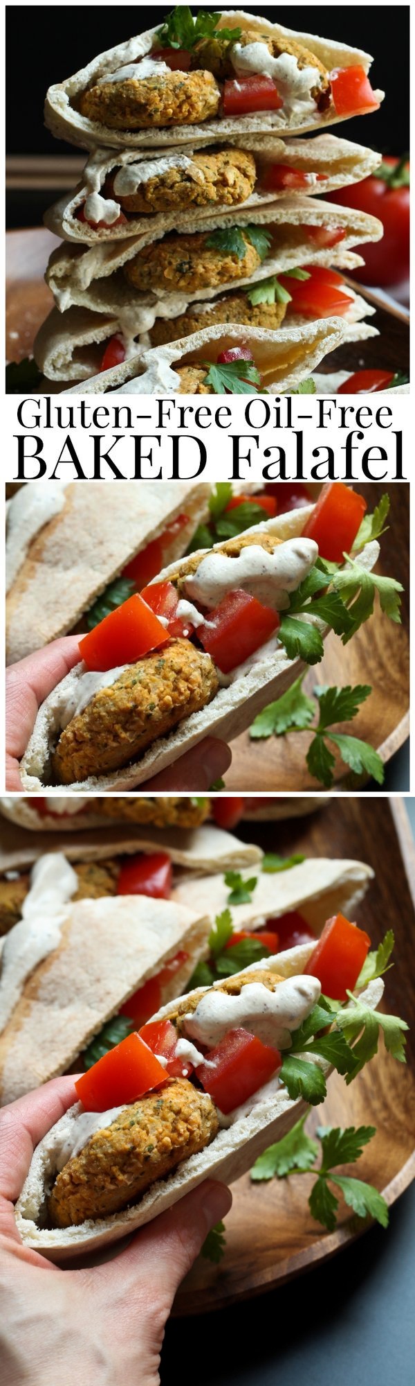 Gluten-Free Oil-Free Baked Falafel