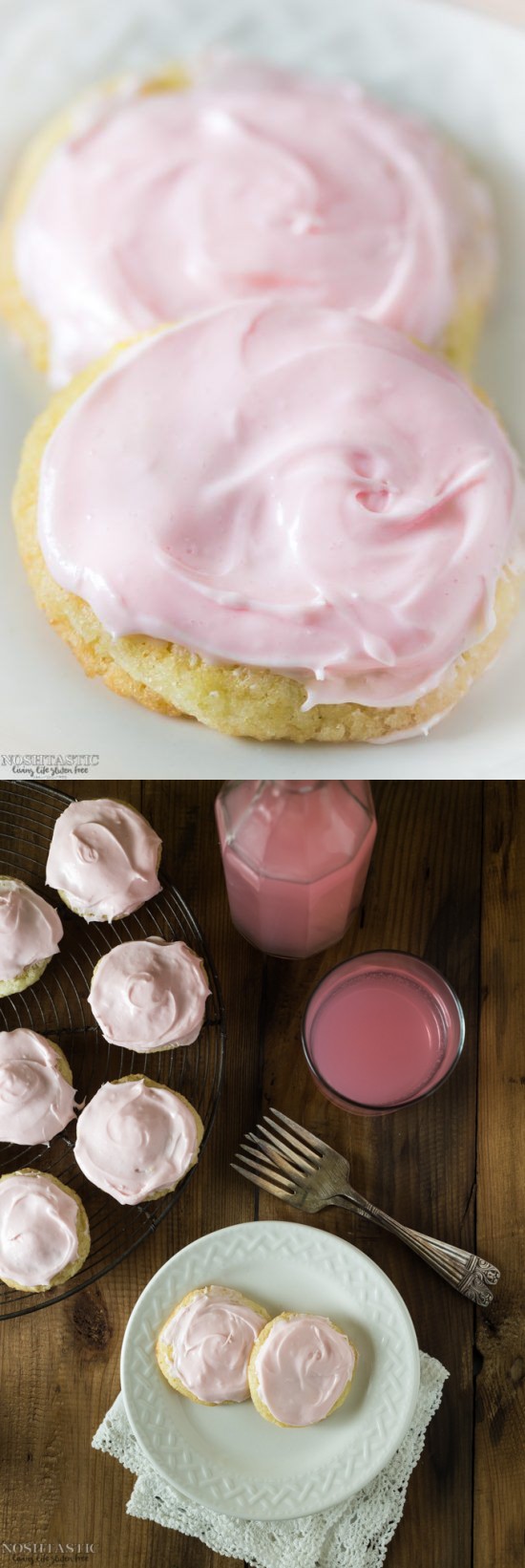 Gluten Free Pink Lemonade Cookies