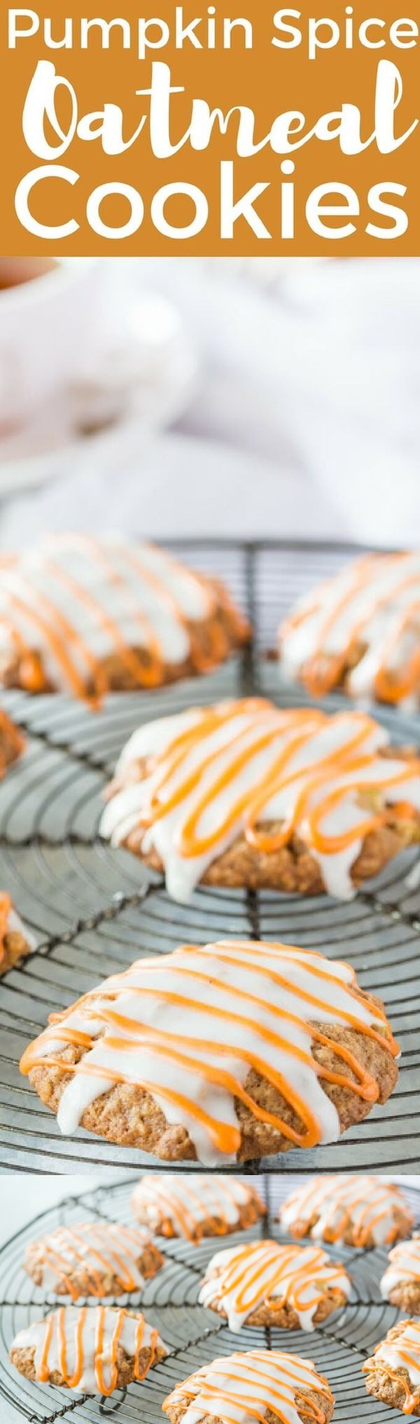 Gluten Free Pumpkin Spice Oatmeal Cookies