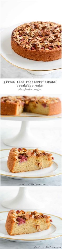 Gluten Free Raspberry Almond Breakfast Cake