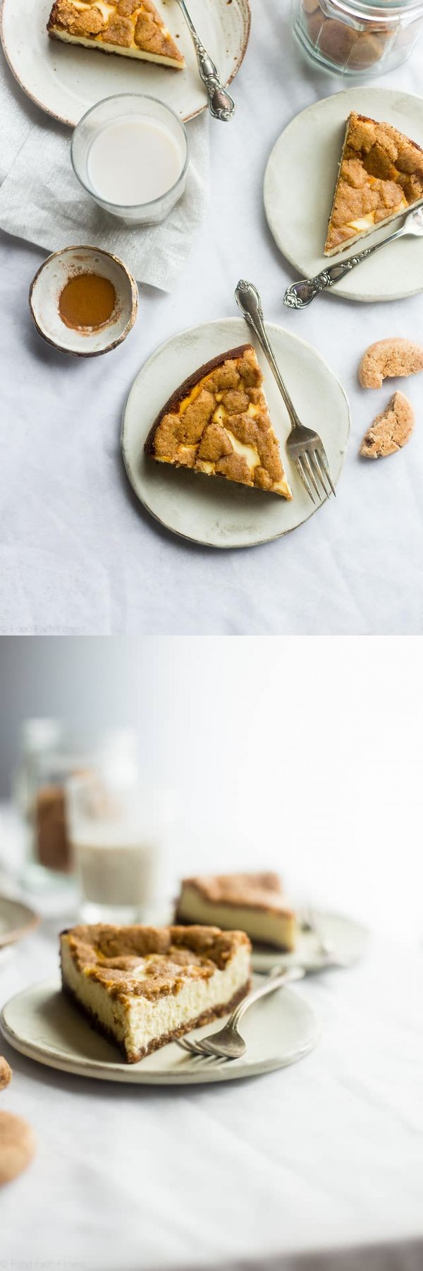 Gluten Free Snickerdoodle Greek Yogurt Cheesecake