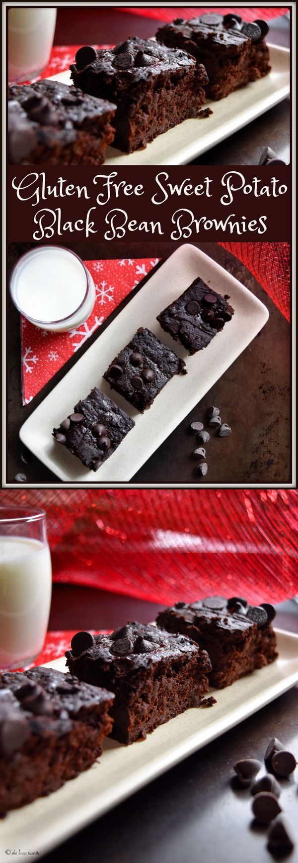 Gluten Free Sweet Potato Black Bean Brownies