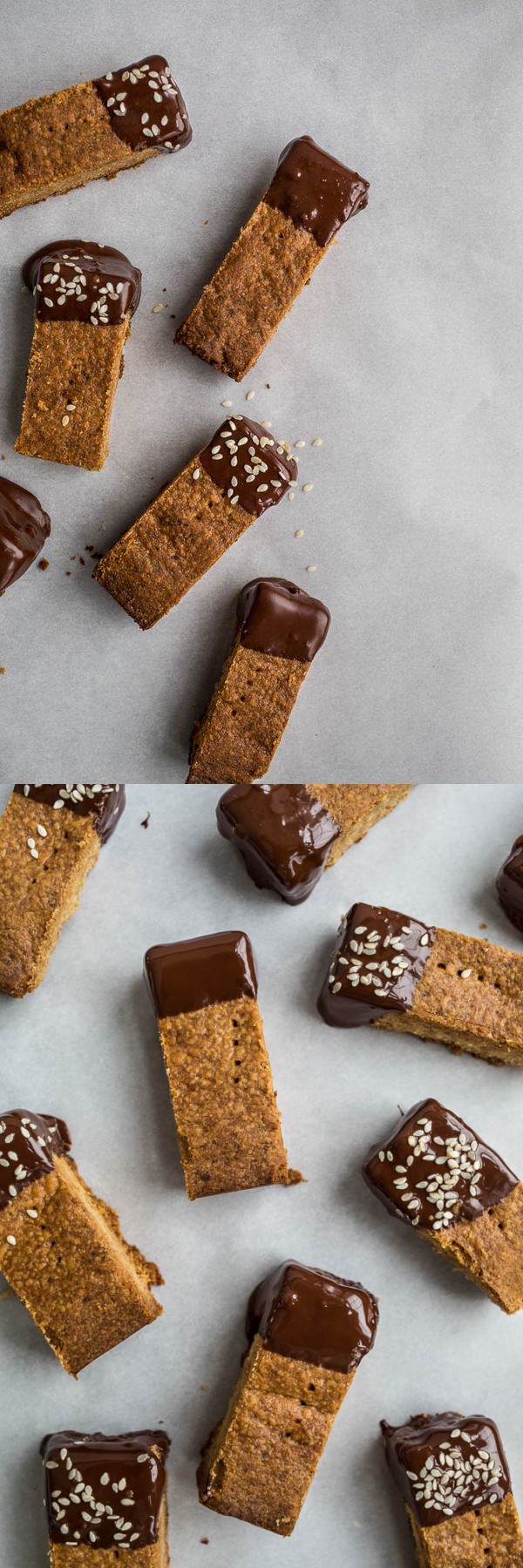 Gluten-Free Tahini Shortbread Cookies