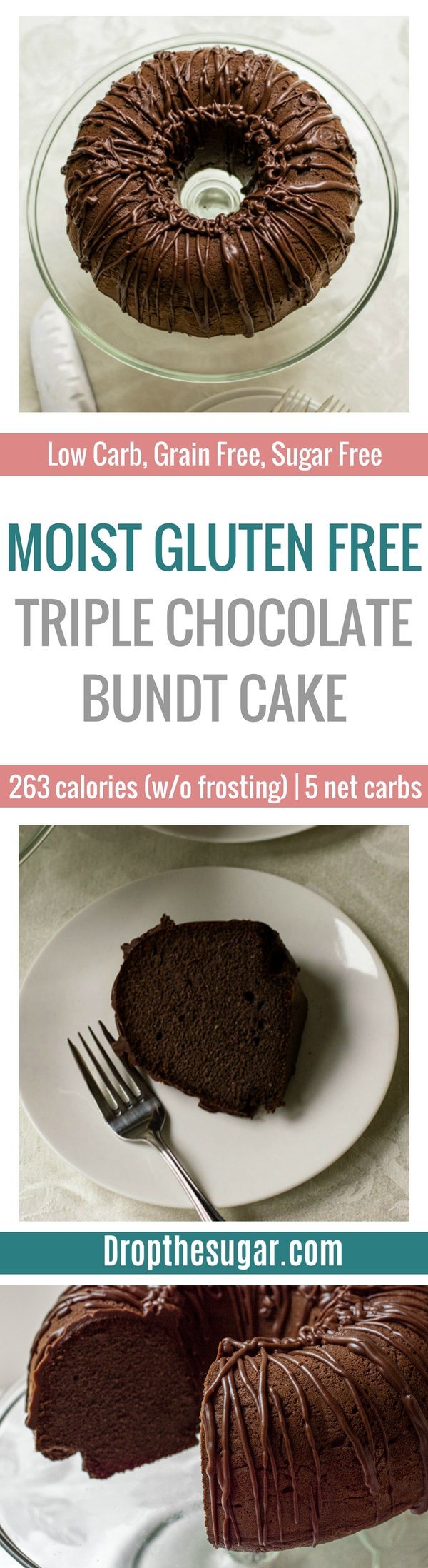 Gluten Free Triple Chocolate Bundt Cake