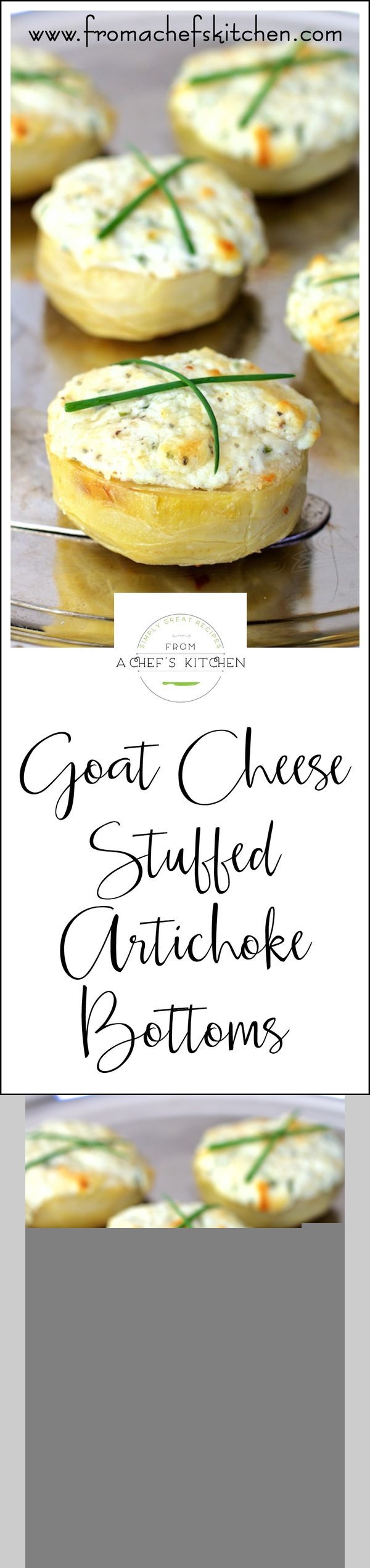 Goat Cheese Stuffed Artichoke Bottoms