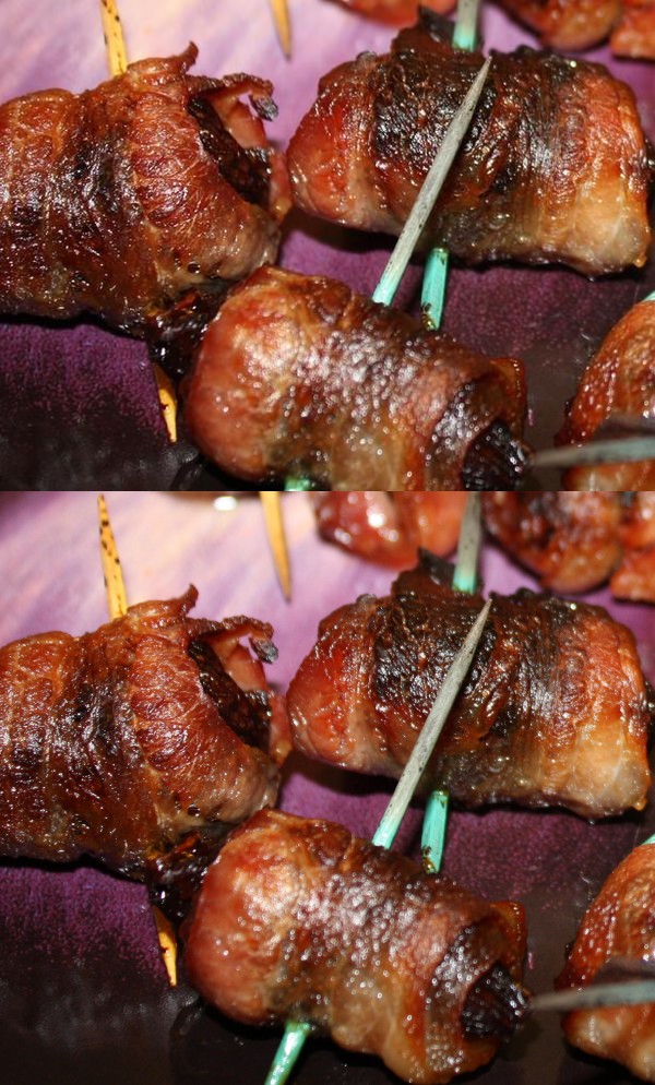 Goat Cheese-Stuffed Figs Wrapped in Bacon