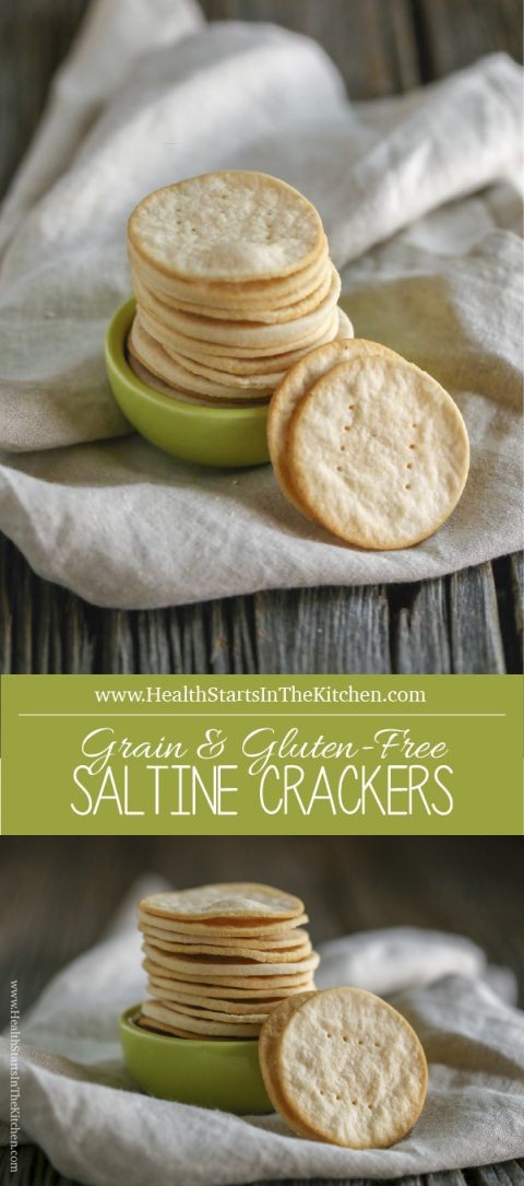 Grain Free Saltine Crackers made with Cassava Flour