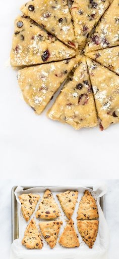 Grain-Free, Vegan Cranberry Orange Scones with Chocolate Chips