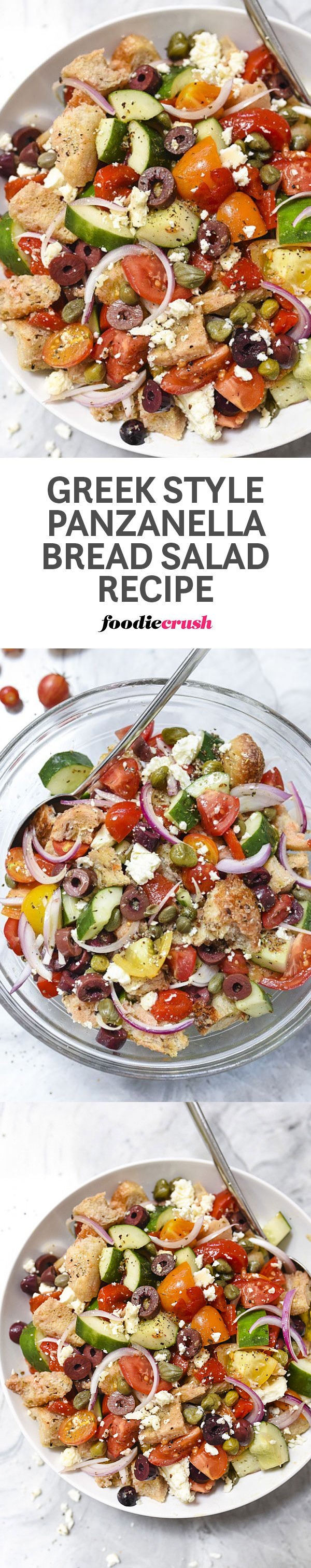 Greek-Style Panzanella Bread Salad