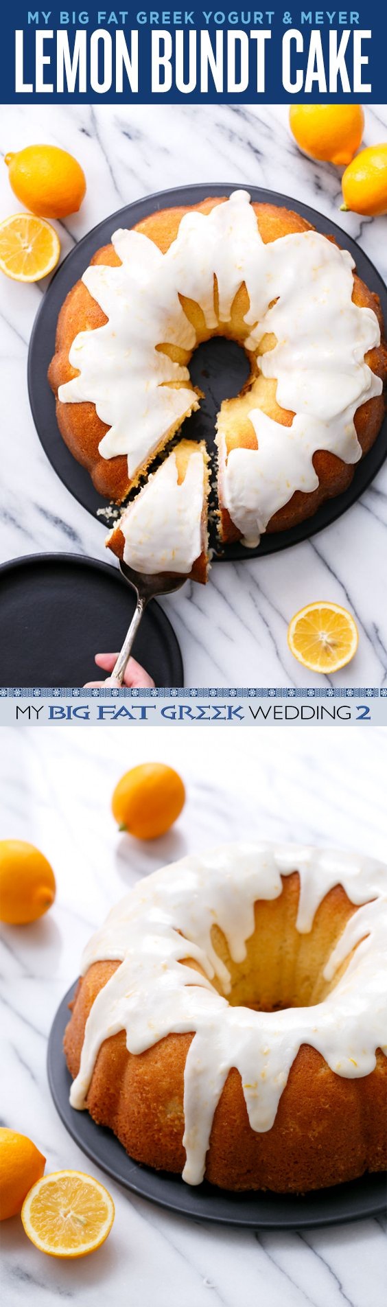 Greek Yogurt & Meyer Lemon Bundt Cake