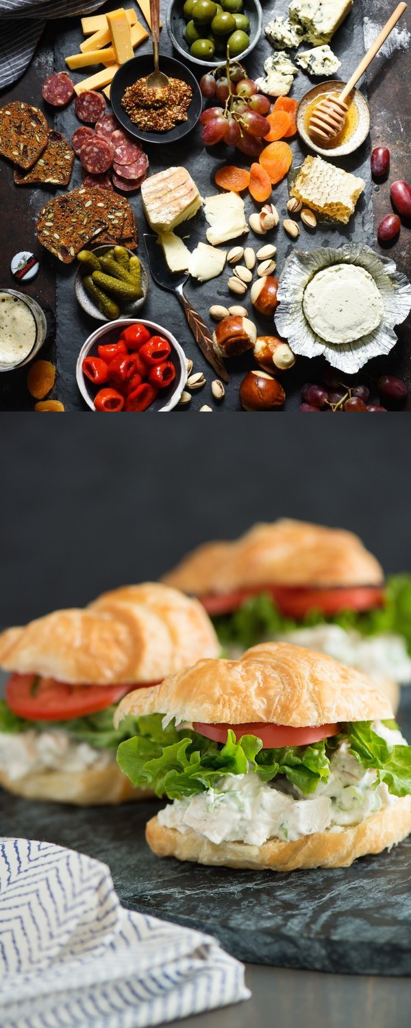 Greek Yogurt Ranch Chicken Salad Sandwiches