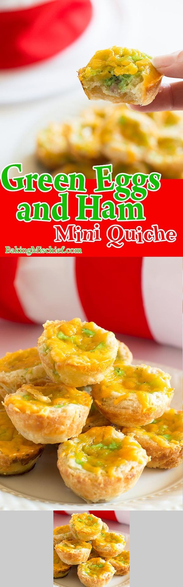 Green Eggs and Ham Mini Quiche