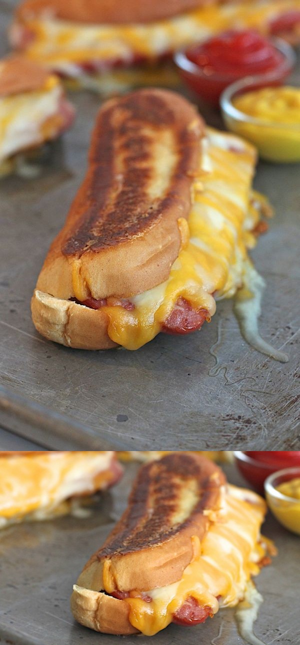 Grilled Cheese Hot Dogs