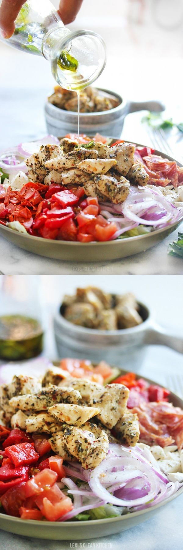 Grilled Chicken Chopped Antipasto Salad