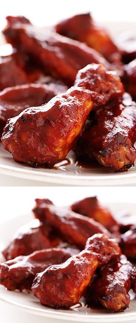 Grilled Chicken Wings with Barbecue Sauce