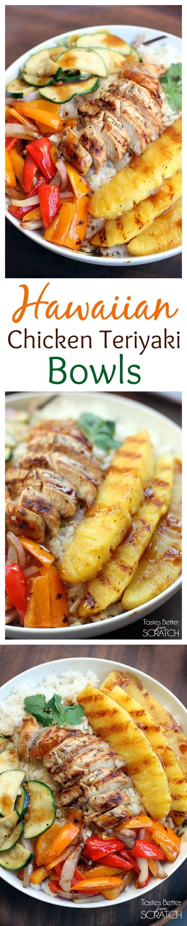 Grilled Hawaiian Chicken Teriyaki Bowls