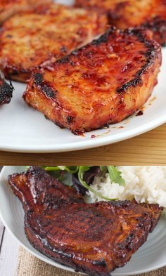 Grilled Honey Garlic Pork Chops