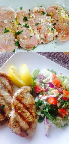 Grilled Lemon-Herb Pork Chops (21 Day Fix