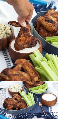 Grilled Old Bay Chicken Wings